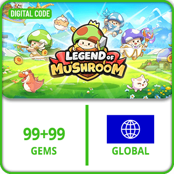 Legend of Mushroom Rush - SEA GLOBAL 99+99 Gems product image