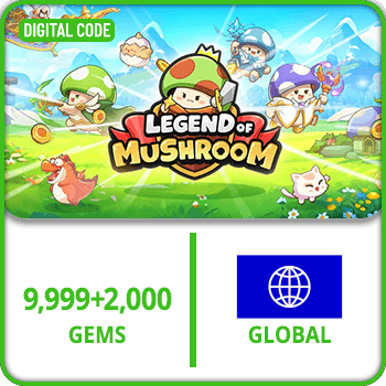 Legend of Mushroom Rush - SEA GLOBAL 9999+2000 Gems product image