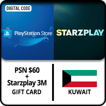 KWT PSN Wallet USD 60 + Starzplay 3M Gift Card product image