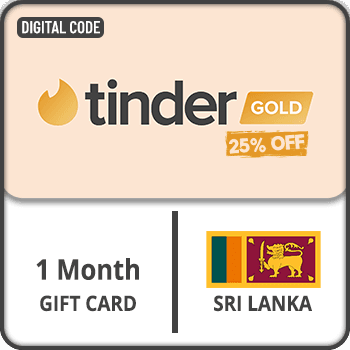 (API) Tinder Gold 1 Month Gift Card - 25_ OFF(Sri Lanka) product image