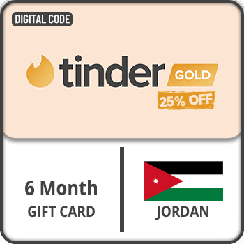 (API) Tinder Gold 6 Month - 25_ OFF(Jordan) Gift Card product image
