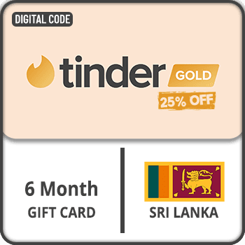 (API) Tinder Gold 6 Month Gift Card - 25_ OFF(Sri Lanka) product image
