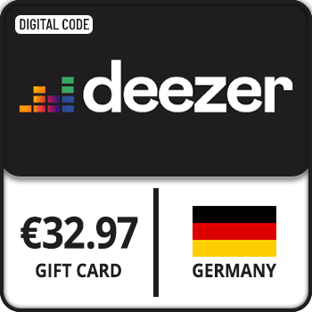 Deezer Premium Gift Card GERMANY 32.97 EUR product image