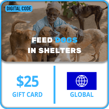 Feed stray dogs in shelters Gift Card GLOBAL 25 USD product image