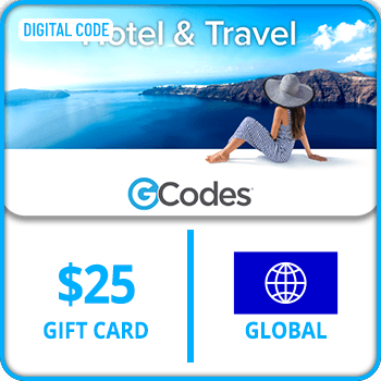 GCodes® Global Hotel & Travel USD 25 Gift Card product image