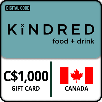Kindred Food and Drink Gift Card CANADA 1000 CAD product image
