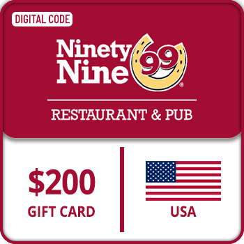 Ninety Nine Restaurant Gift Card USA 200 USD product image