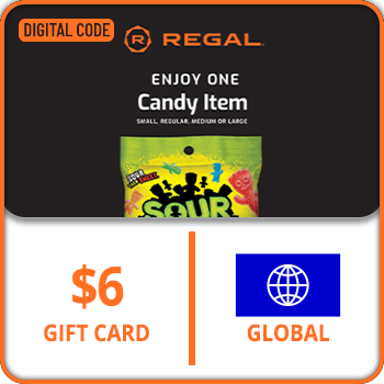 Regal Candy Voucher Gift Card GLOBAL 6 USD product image