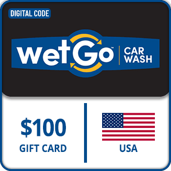 WetGo Car Wash locations Gift Card USA 100 USD product image