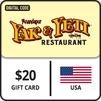 Yak & Yeti Restaurant Gift Card USA 20 USD product image
