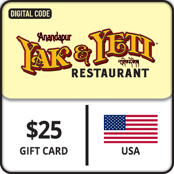 Yak & Yeti Restaurant Gift Card USA 25 USD product image