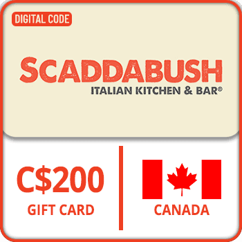 SCADDABUSH Italian Kitchen Gift Card CANADA 200 CAD product image