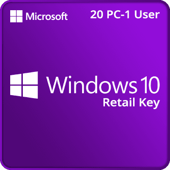 Windows 10 Retail Key 20PC 1User (Instant Delivery) product image